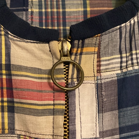 Vintage McGregor Madras Plaid Patchwork Full Zip Lightweight Jacket - Picture 5 of 12